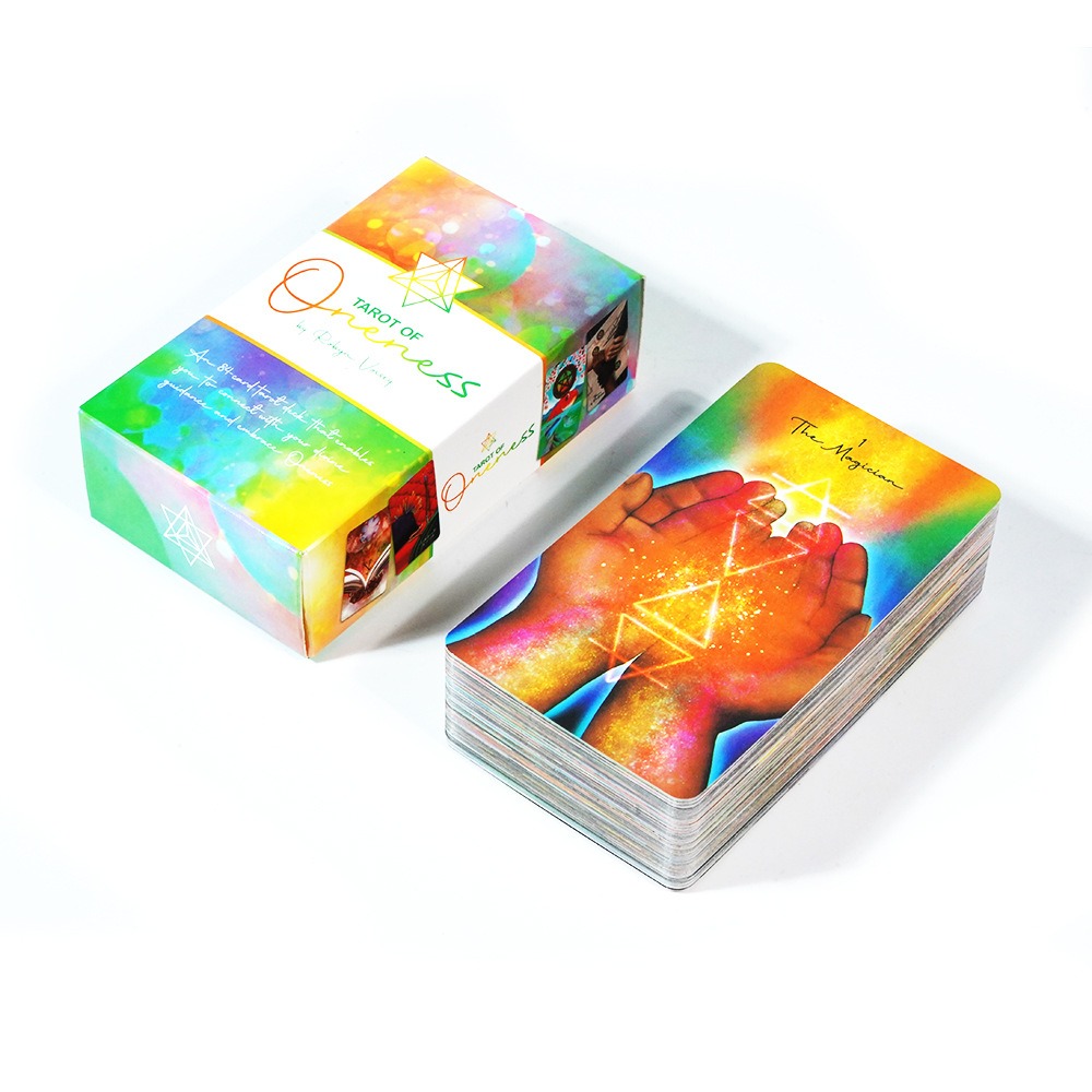 Tarot Cards Deck With Guidebook - ไพ่ทาโรต์ของ Oneness 10.3*6 ซม. การ์ด 78
