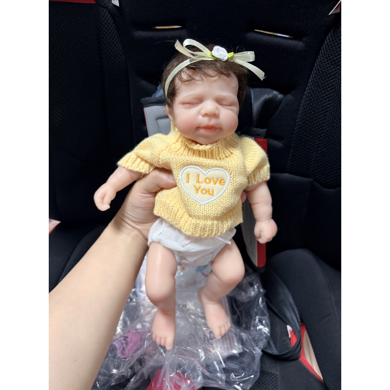 Reborn Baby Doll Silicone Realistic - ตุ๊กตาเด็กเกิดใหม่ Pascale ขนาด 12 นิ้ว ทำจากซิลิโคนแข็ง