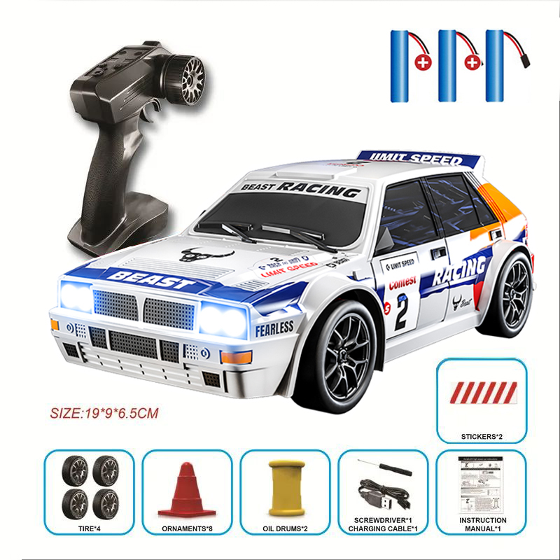Rc Drift Car 1 24 Scale 4Wd - ใหม่ 4WD RC รถ 1:24 สเกลขับเคลื่อนสี่ล้อดริฟท์พร้อมการตั้งค่าความเร็วสองระดับ
