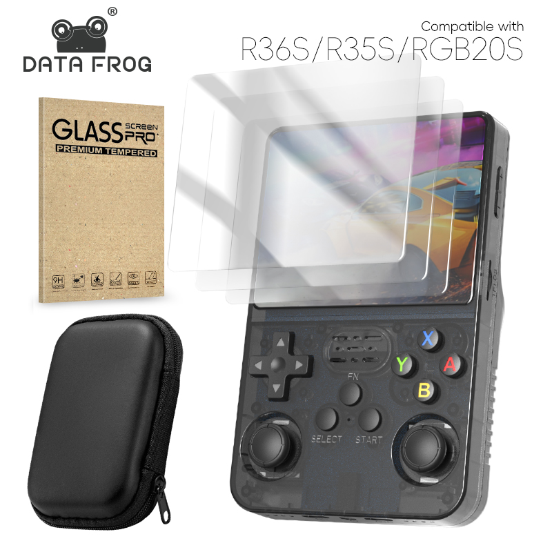 Retro Handheld Game Console R36S - ข้อมูลกบ R36S ป้องกันหน้าจอกระจกนิรภัยสําหรับ R35S RGB20S Retro