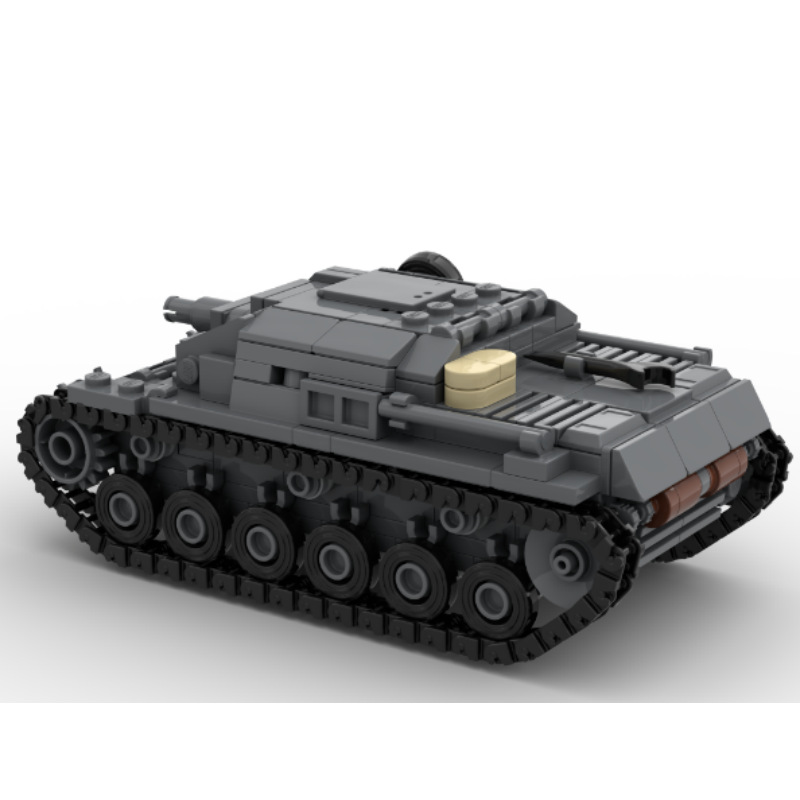 Lego Compatible Military Tank - MOC ทหารถัง B รุ่นอนุภาคขนาดเล็กประกอบอาคารบล็อกเด็กการศึกษาสมองการฝึกอบรมอิฐของเล่น