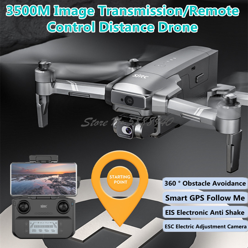 Fpv Brushless Rc Drone 4K - Professional Aerial จริง 4K GPS ติดตามฉัน