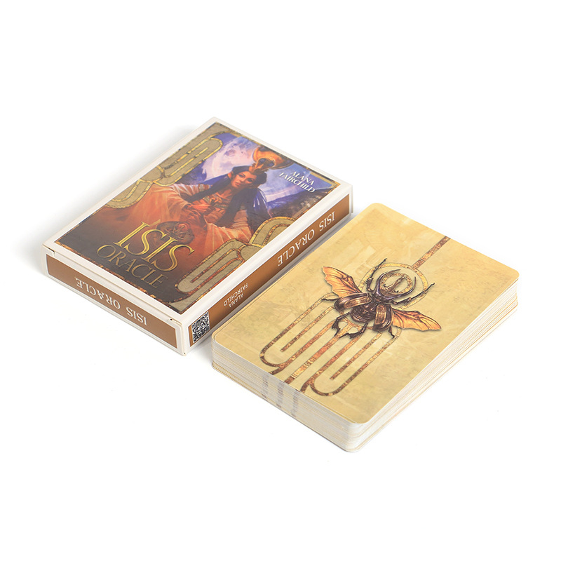 Tarot Cards Deck With Guidebook - ไพ่ทาโรต์ ISIS Oracle พร้อมคู่มือ ไพ่ทาโรต์สำหรับเกมกระดาน เกมสำหรับผู้ใหญ่และครอบครัว