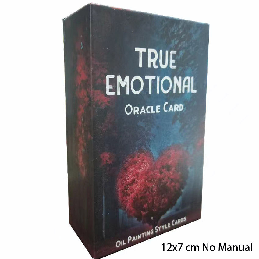 Tarot Cards Deck With Guidebook - 12x7 ซม. เกมไพ่ True Emotional Oracle