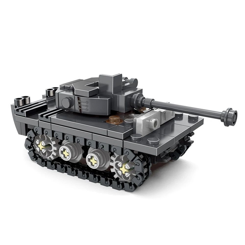 Lego Compatible Military Tank - สงครามโลก ทหารกองทัพ ทหาร SAWT รถถังหนักคิงไทเกอร์ โมเดล