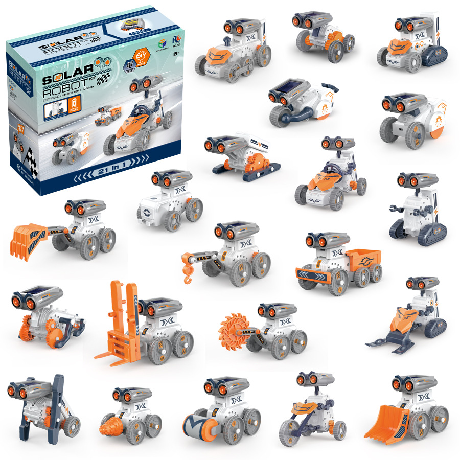 Stem Solar Robot Kit For Kids - ชุดหุ่นยนต์พลังงานแสงอาทิตย์ 21 in 1 STEM ของเล่นเด็กชายเด็กหญิง