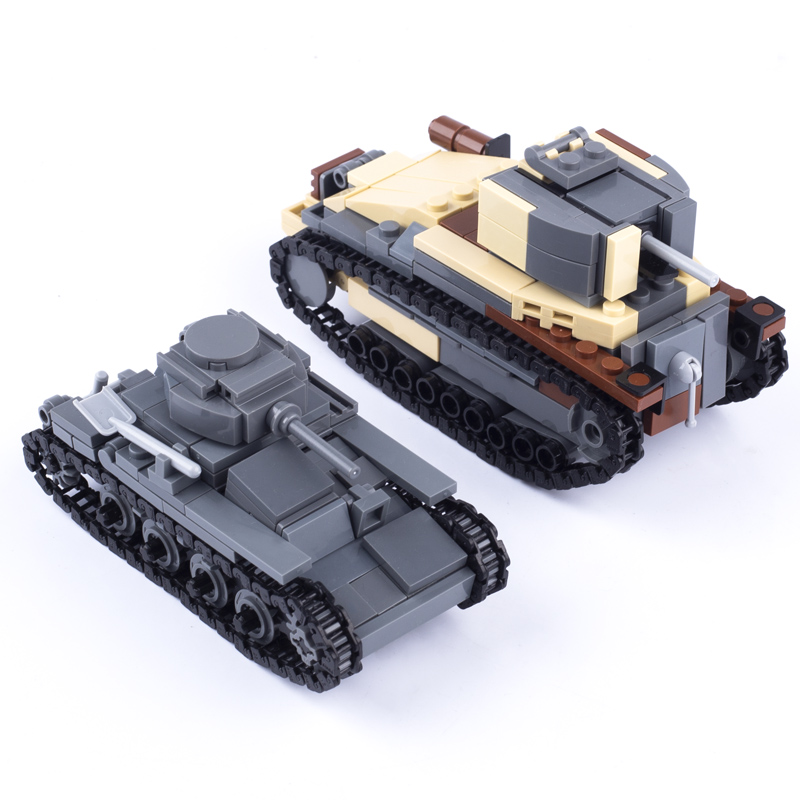 Lego Compatible Military Tank - WW2ญี่ปุ่นทหารอาคารบล็อกตัวเลขทหารกองทัพรถยานพาหนะอุปกรณ์เสริมอาวุธอิฐของเล่นเด็กของขวัญ