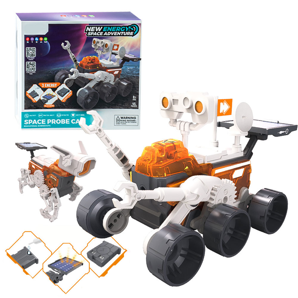 Stem Solar Robot Kit For Kids - ชุดหุ่นยนต์สุนัขพลังงานแสงอาทิตย์ STEM สำรวจยานพาหนะ DIY แฮนด์เมดประกอบวิทยาศาสตร์ของเล่นตลกเด็กคริสต์มาสของขวัญ VG229
