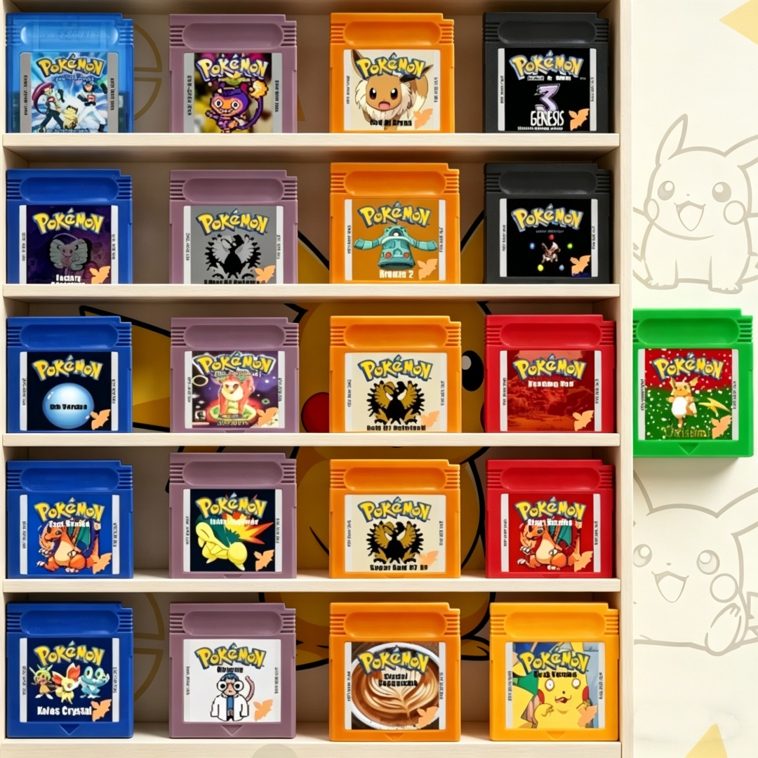 Board Games - ตลับเกมซีรีส์โปเกมอน GBC สีดำ สีขาว เจเนซิส โกลด์