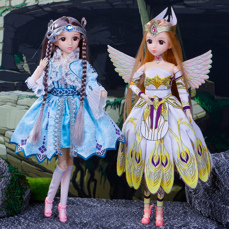 Bjd Doll 1 6 Full Set With Clothes - ตุ๊กตา BJD สูง30cm มาใหม่ทั้งชุดของเล่นเด็กผู้หญิงเจ้าหญิง1/6เสื้อผ้าสวย20ข้อต่อแฟชั่นเด็กของขวัญวันเกิด