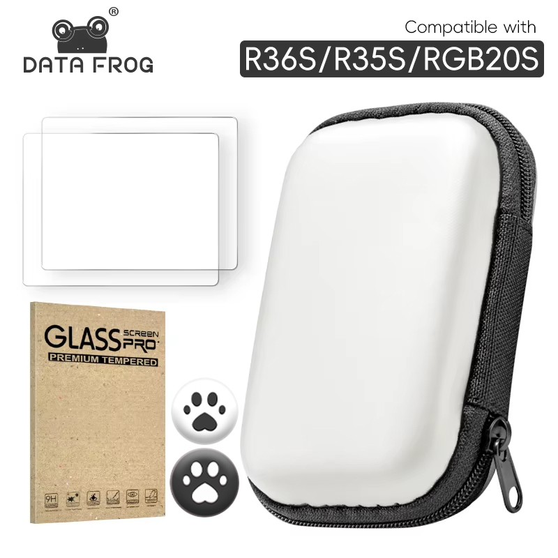 Retro Handheld Game Console R36S - ฟิล์มกระจกนิรภัย DATA FROG สำหรับเครื่องเล่นเกมพกพา R36S R35S