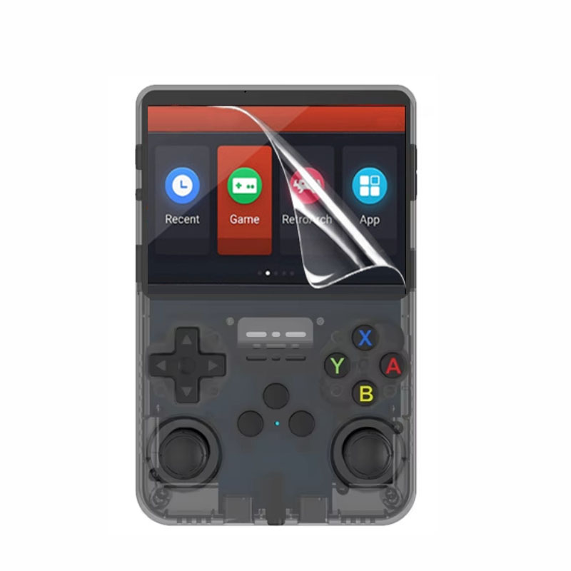 Retro Handheld Game Console R36S - 3 ชิ้น TPU ฟิล์มกันรอยหน้าจอป้องกันสำหรับ R36S/R36H/R36 โปรคอนโซลเกมมือถือย้อนยุคอุปกรณ์ป้องกัน
