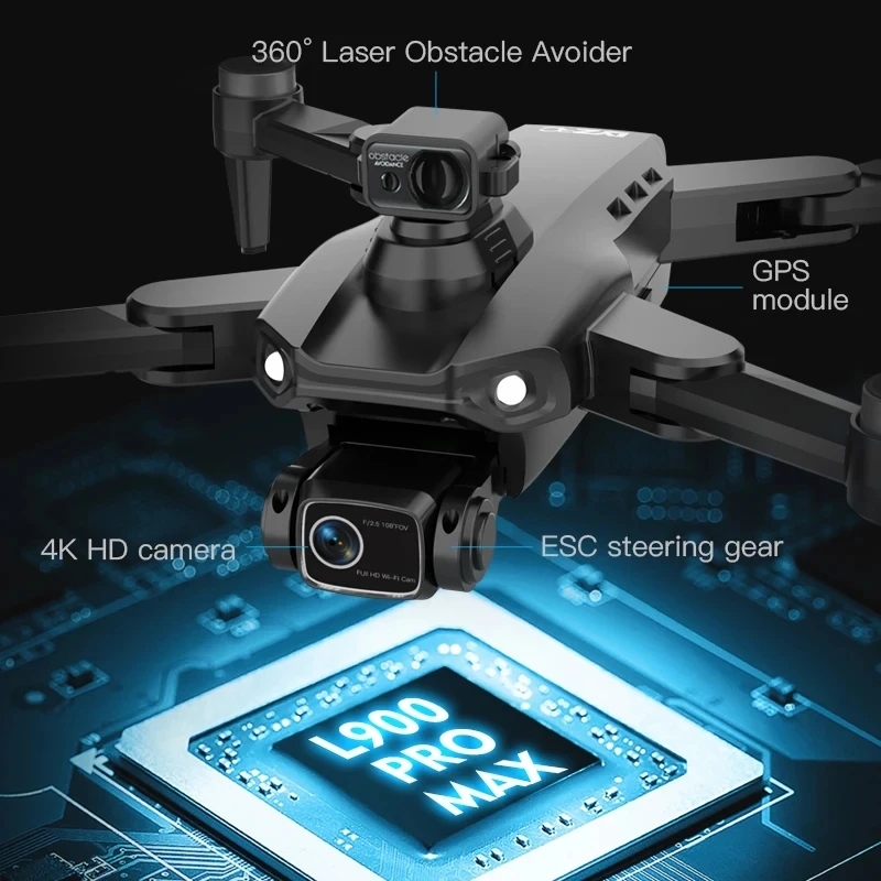 L900 Pro MAX GPS โดรน 4K Profe - Fpv Brushless Rc Drone 4K บทวิจารณ์และราคา