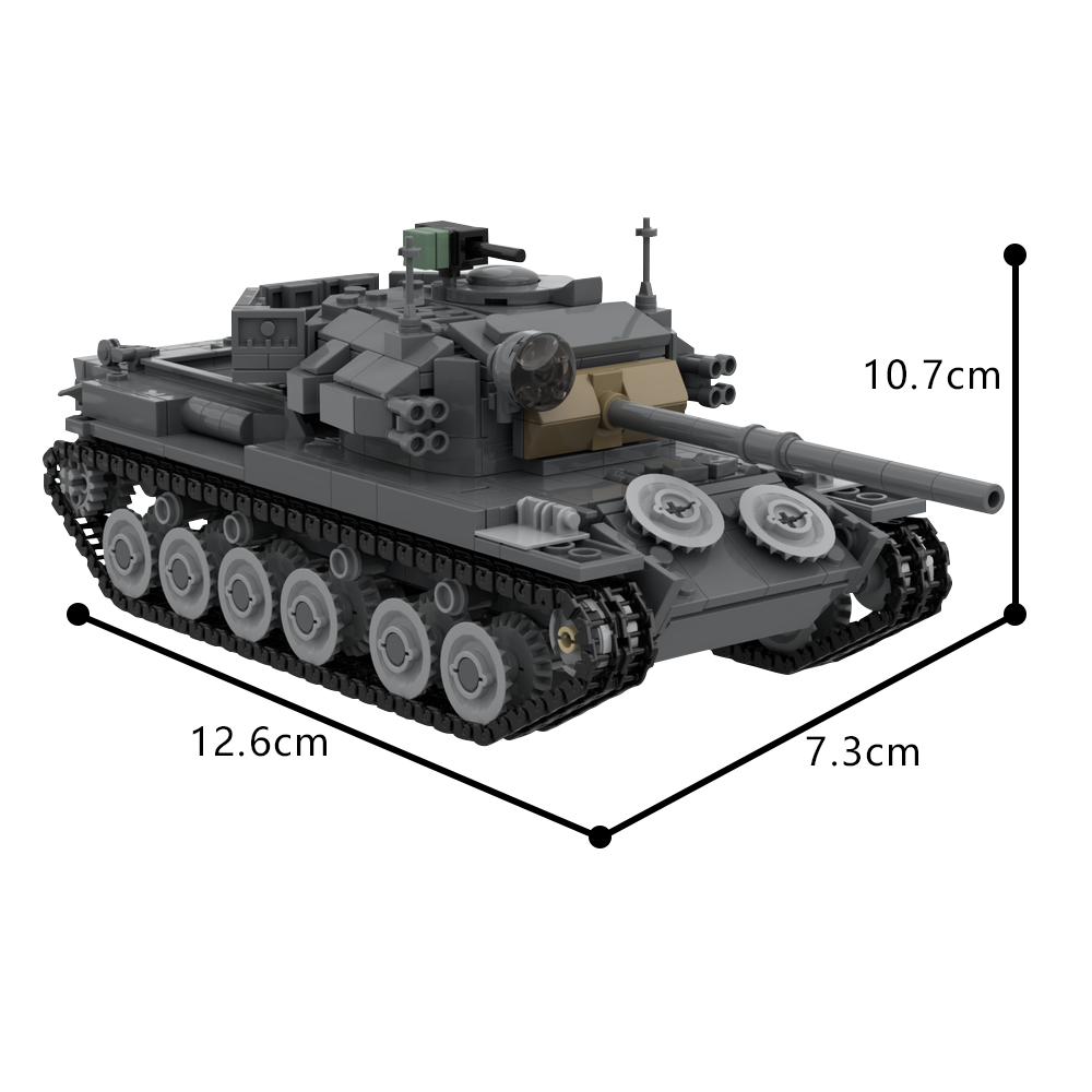 MOC เซ็นทูเรียน mk. 5/1 บล็อกต - Lego Compatible Military Tank บทวิจารณ์และราคา
