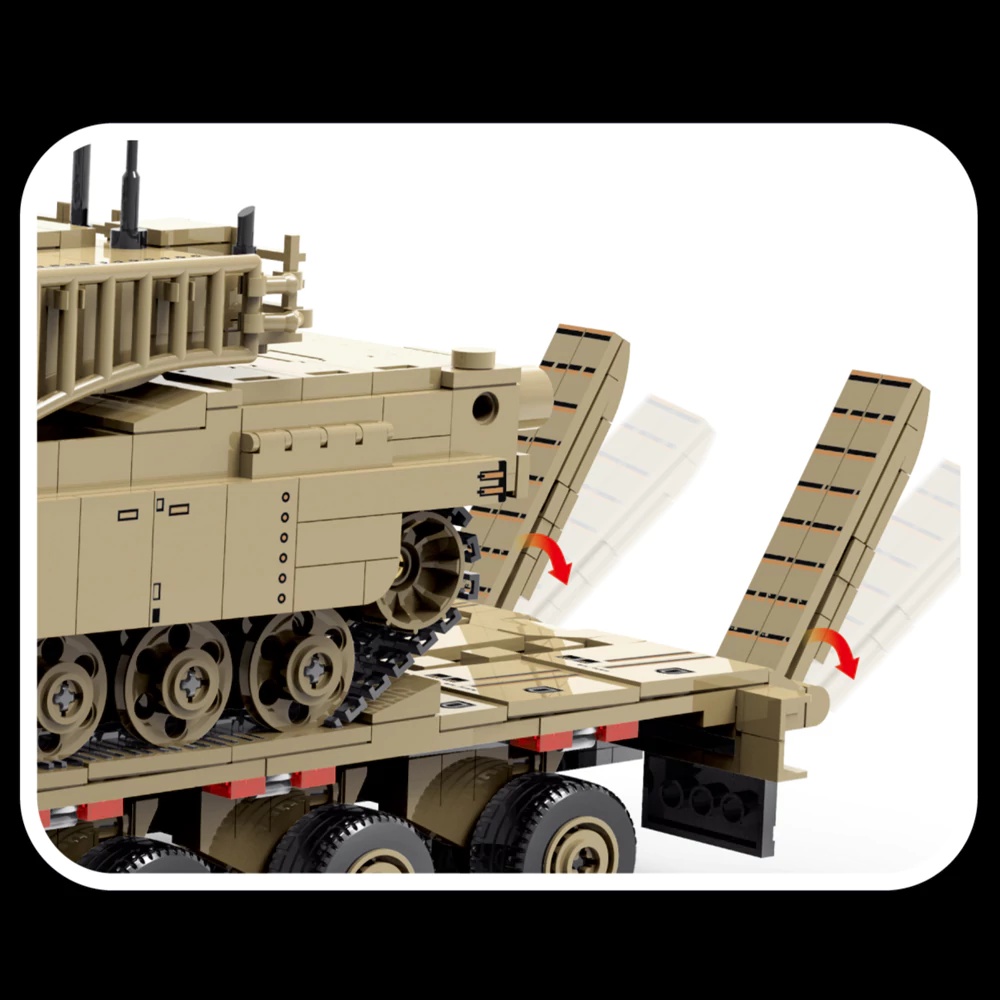 ชุดตัวต่อรถหุ้มเกราะ M1070 สงค - Lego Compatible Military Tank บทวิจารณ์และราคา