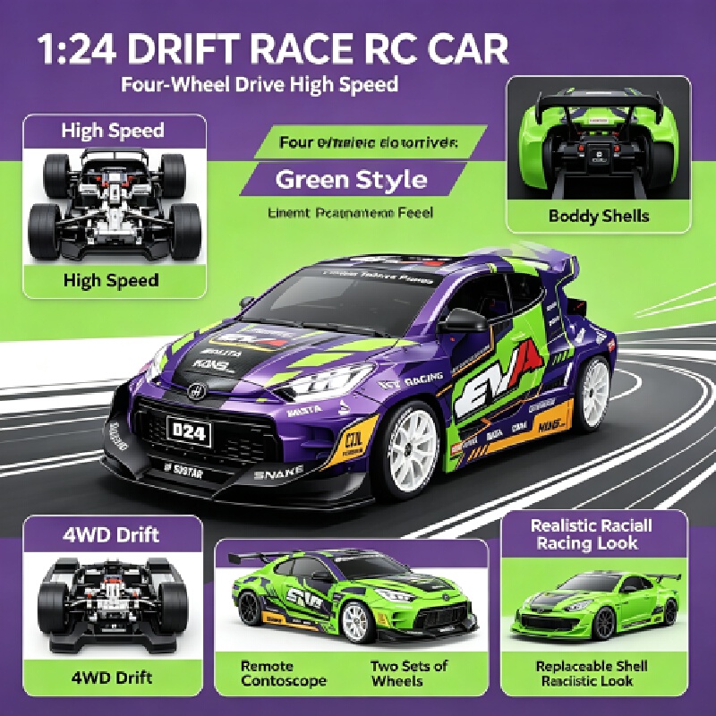 ฮงซิง นิว D24 รถดริฟต์ RC ขนาด - Rc Drift Car 1 24 Scale 4Wd บทวิจารณ์และราคา