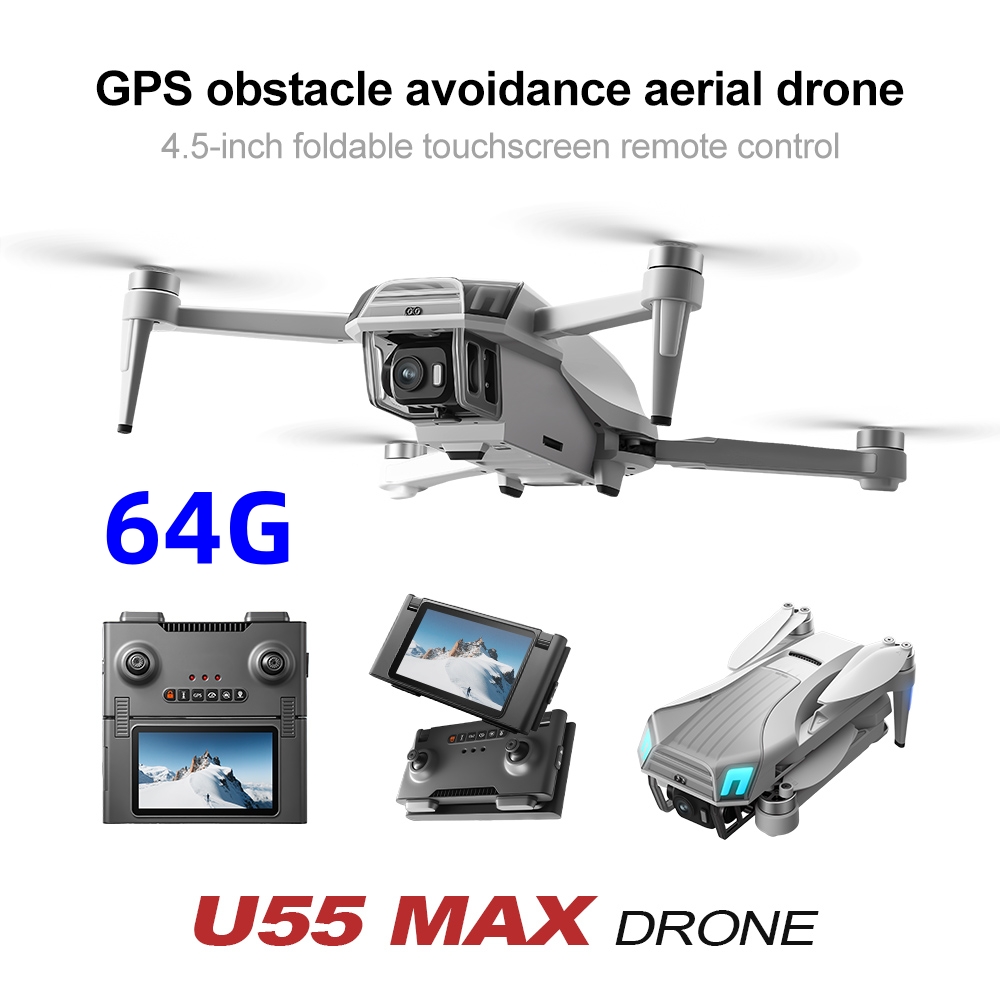 โดรน NCZOBOE U55 ระดับมืออาชีพ - Fpv Brushless Rc Drone 4K บทวิจารณ์และราคา