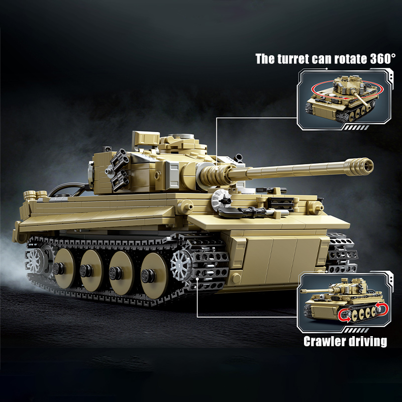 ชุดตัวต่อรถถังรุ่นเยอรมัน Tige - Lego Compatible Military Tank บทวิจารณ์และราคา