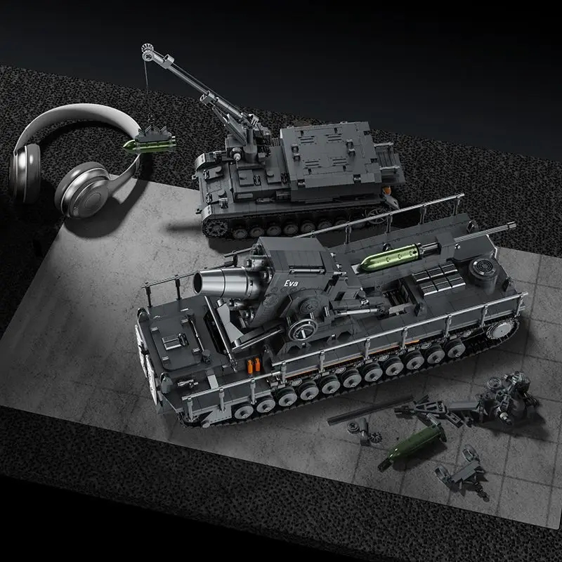 12GO 97026 4706 ชิ้น ชุดตัวต่อ - Lego Compatible Military Tank บทวิจารณ์และราคา