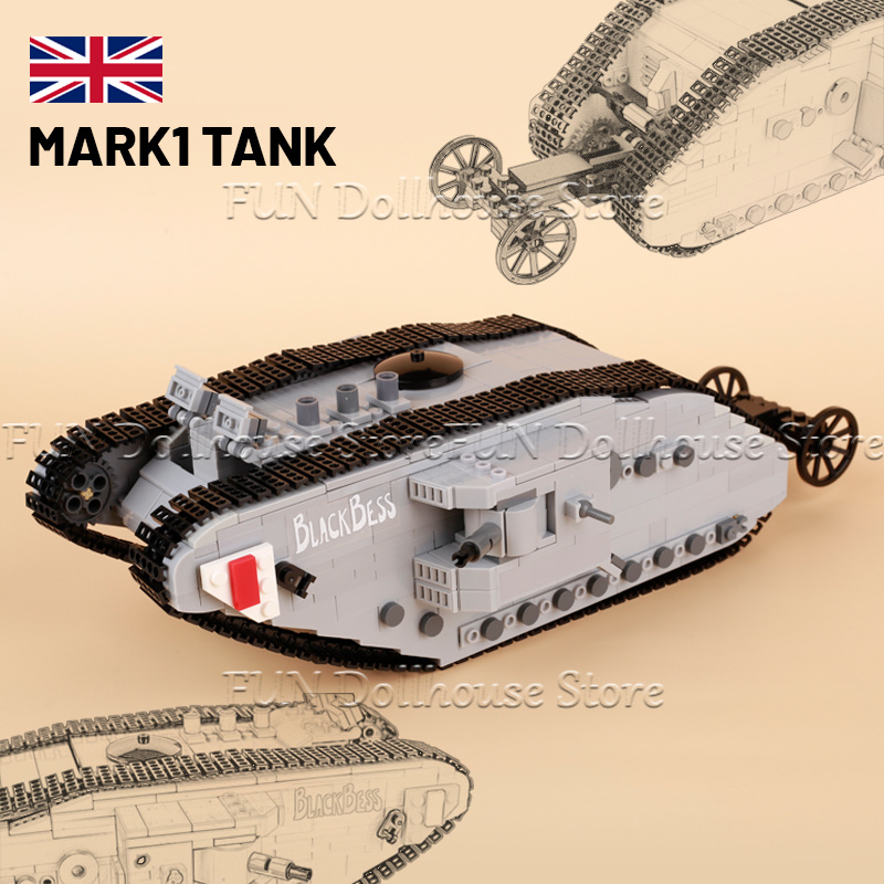 โมเดลทหารกองทัพสงครามโลกครั้งท - Lego Compatible Military Tank บทวิจารณ์และราคา
