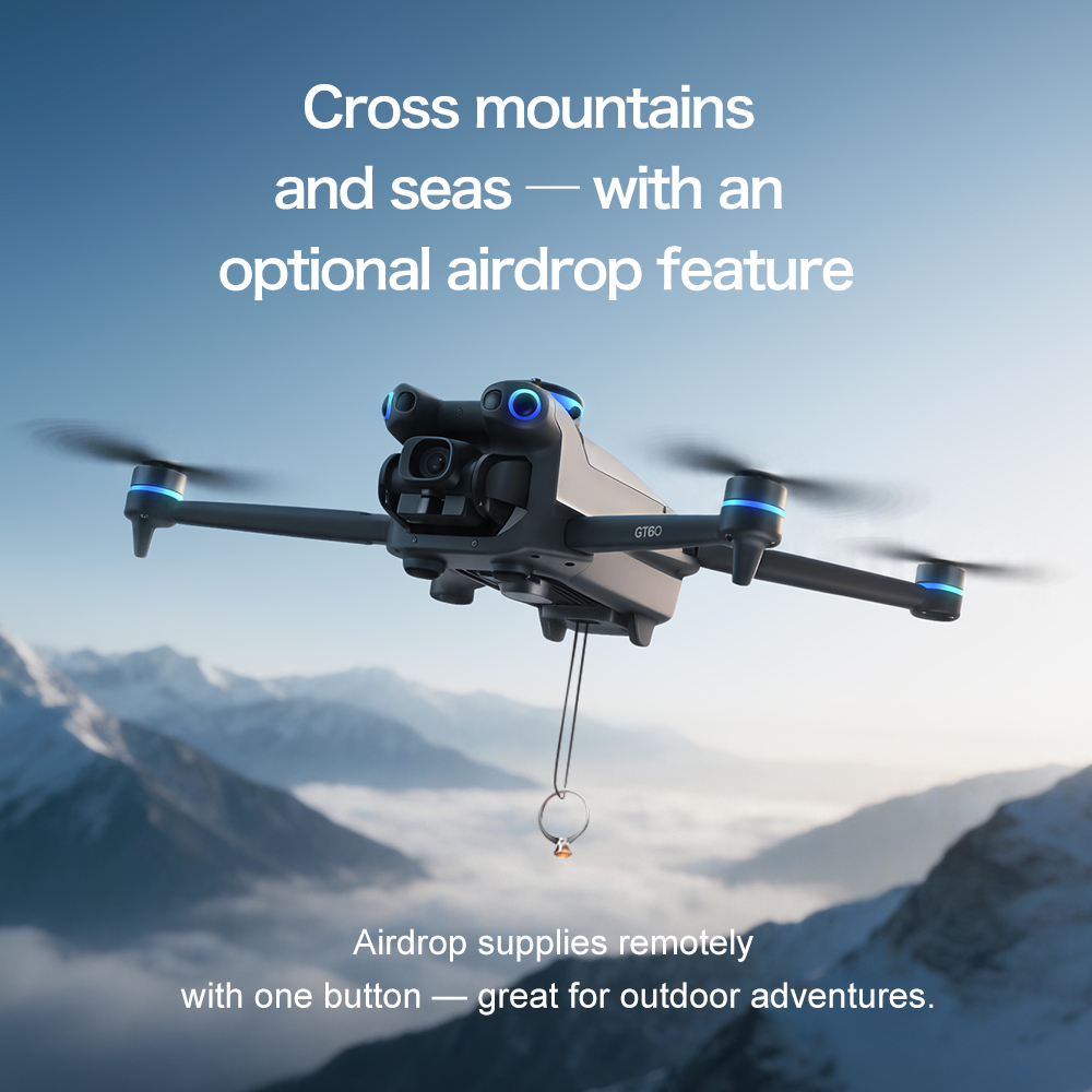 โดรน GT60 GPS แบบพับได้ หน้าจอ - Fpv Brushless Rc Drone 4K บทวิจารณ์และราคา