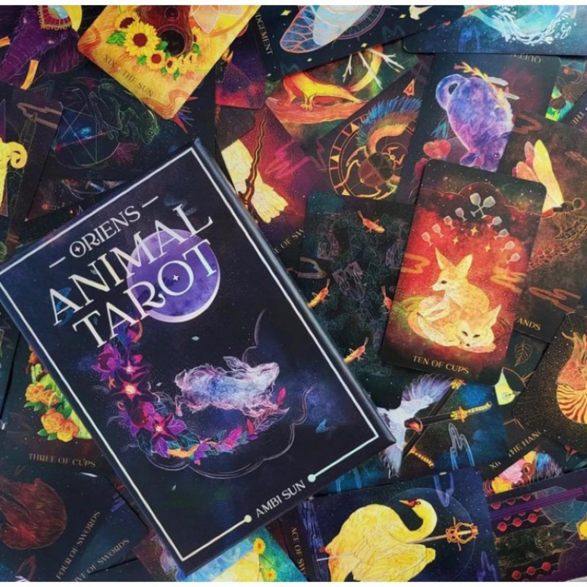 ไพ่ทาโรต์สัตว์ Oriens ขนาด 12x - Tarot Cards Deck With Guidebook บทวิจารณ์และราคา