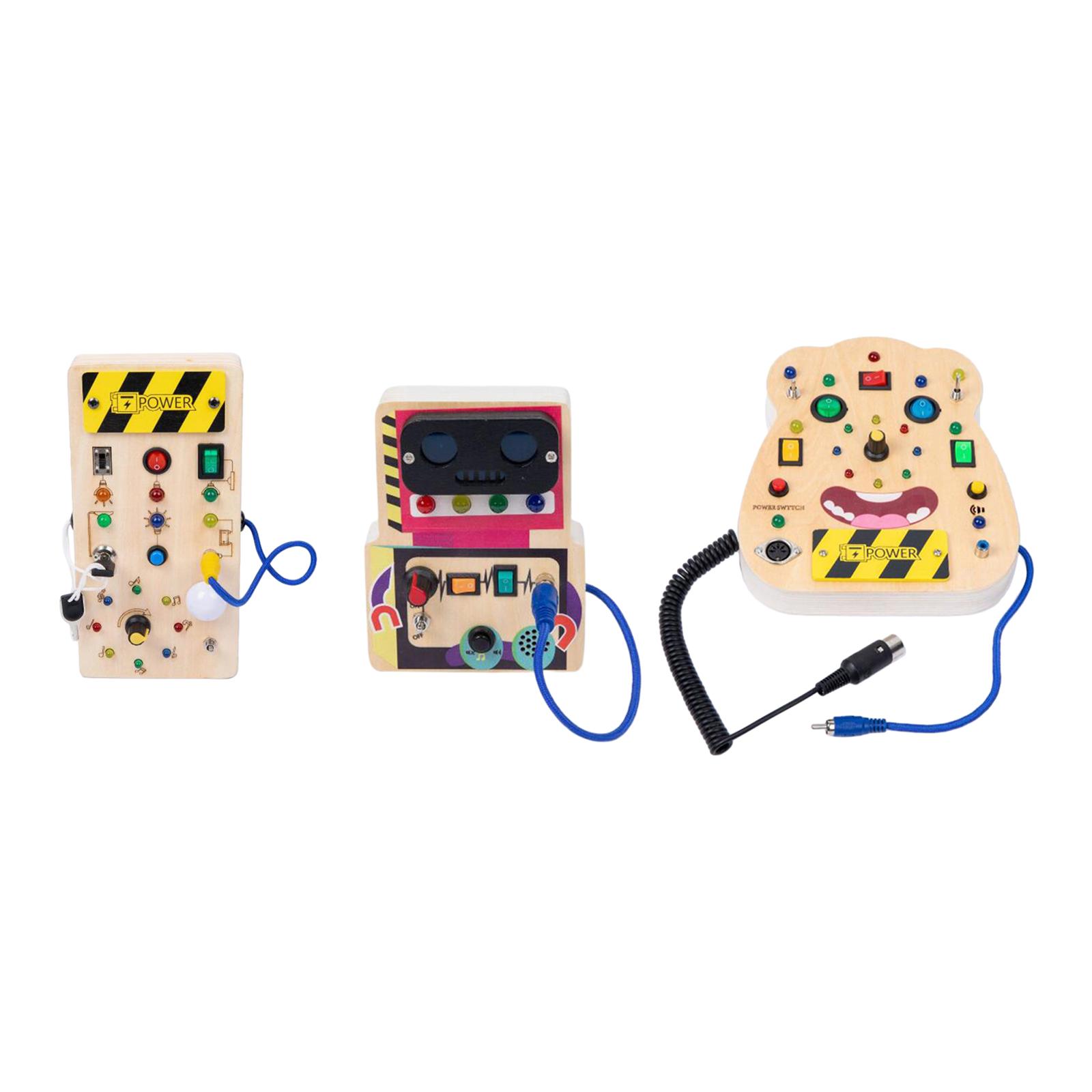 กระดานไม้ LED เสริมพัฒนาการสำห - Montessori Wooden Busy Board Toddler บทวิจารณ์และราคา