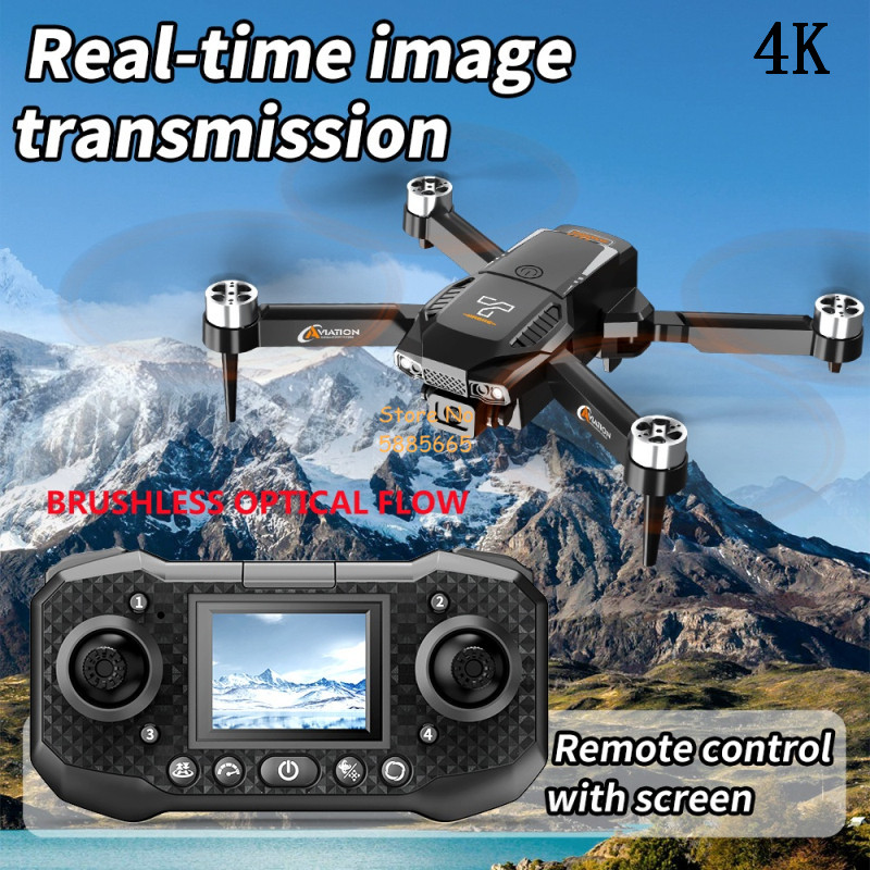 4K กล้องคู่ Optical Flow Brush - Fpv Brushless Rc Drone 4K บทวิจารณ์และราคา