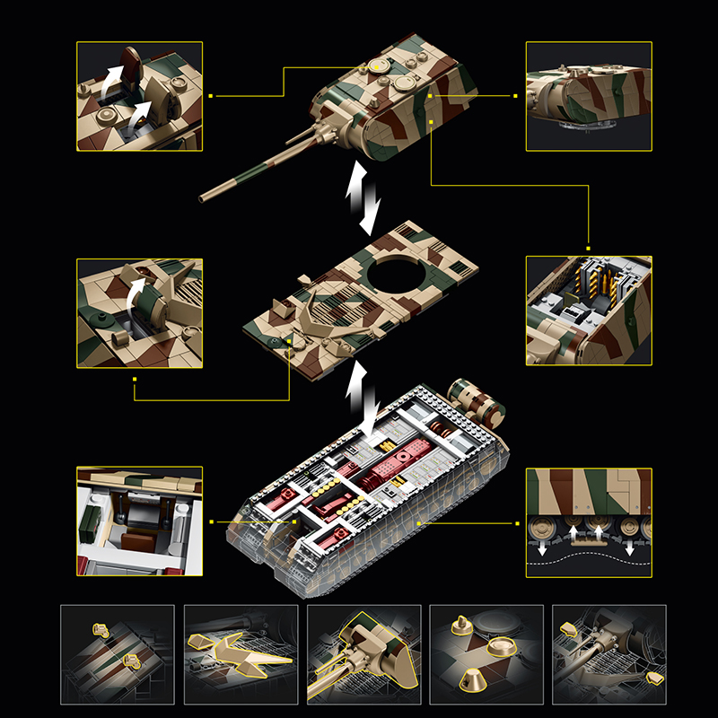ชุดตัวต่อรถถังทหารสุดสร้างสรรค - Lego Compatible Military Tank บทวิจารณ์และราคา