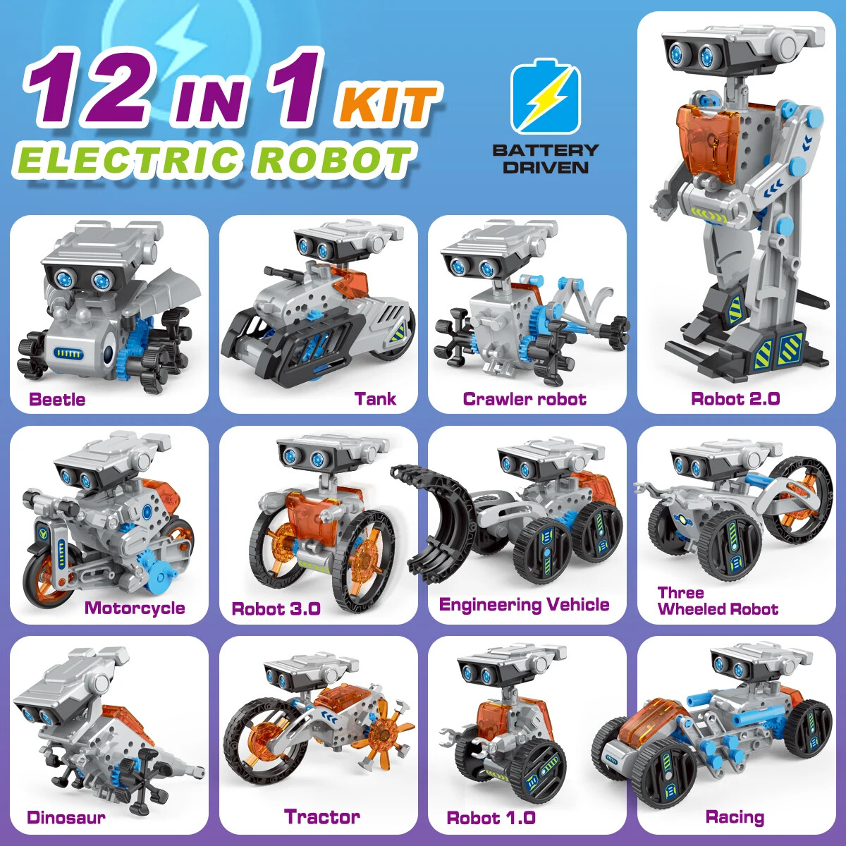 ชุดของเล่นหุ่นยนต์พลังงานแสงอา - Stem Solar Robot Kit For Kids บทวิจารณ์และราคา