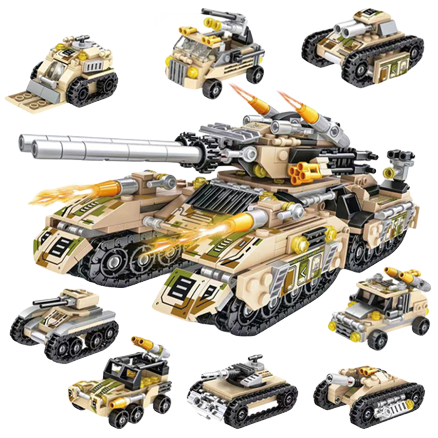 รถถังทหาร WW 2026 8in1 โมเดลเค - Lego Compatible Military Tank บทวิจารณ์และราคา