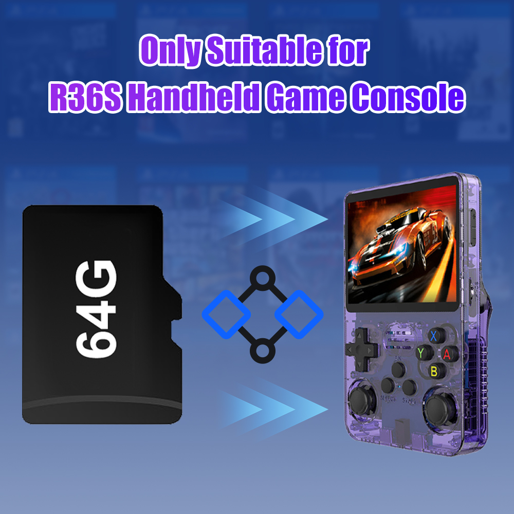 64G เกม TF Card สําหรับ R36S ว - Retro Handheld Game Console R36S บทวิจารณ์และราคา