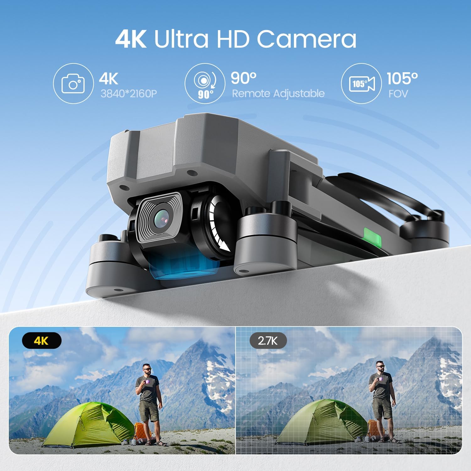 โดรนกล้องถ่ายภาพสำหรับผู้ใหญ่  - Fpv Brushless Rc Drone 4K บทวิจารณ์และราคา
