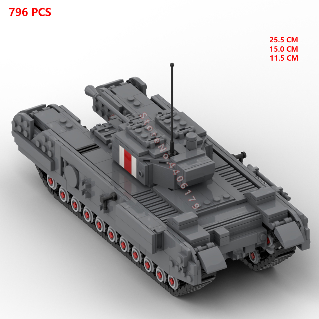 ทหารสงครามโลกครั้งที่สอง UK Ar - Lego Compatible Military Tank บทวิจารณ์และราคา