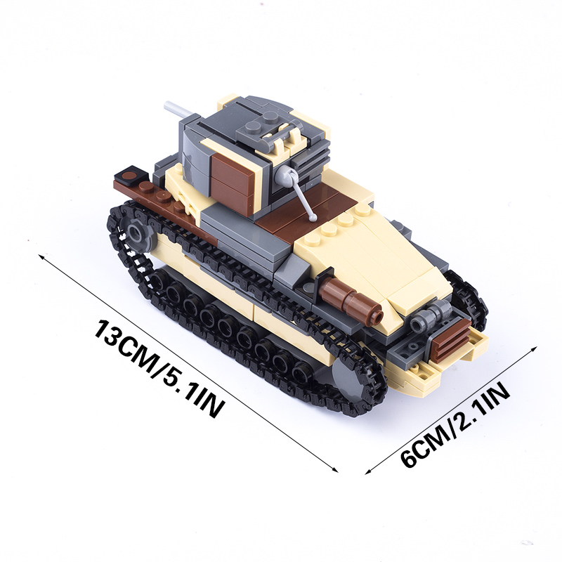 WW2ญี่ปุ่นทหารอาคารบล็อกตัวเลข - Lego Compatible Military Tank บทวิจารณ์และราคา