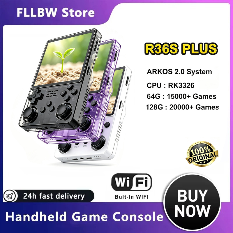 FLLBW ออริจินัล Arkos R36s Plu - Retro Handheld Game Console R36S บทวิจารณ์และราคา