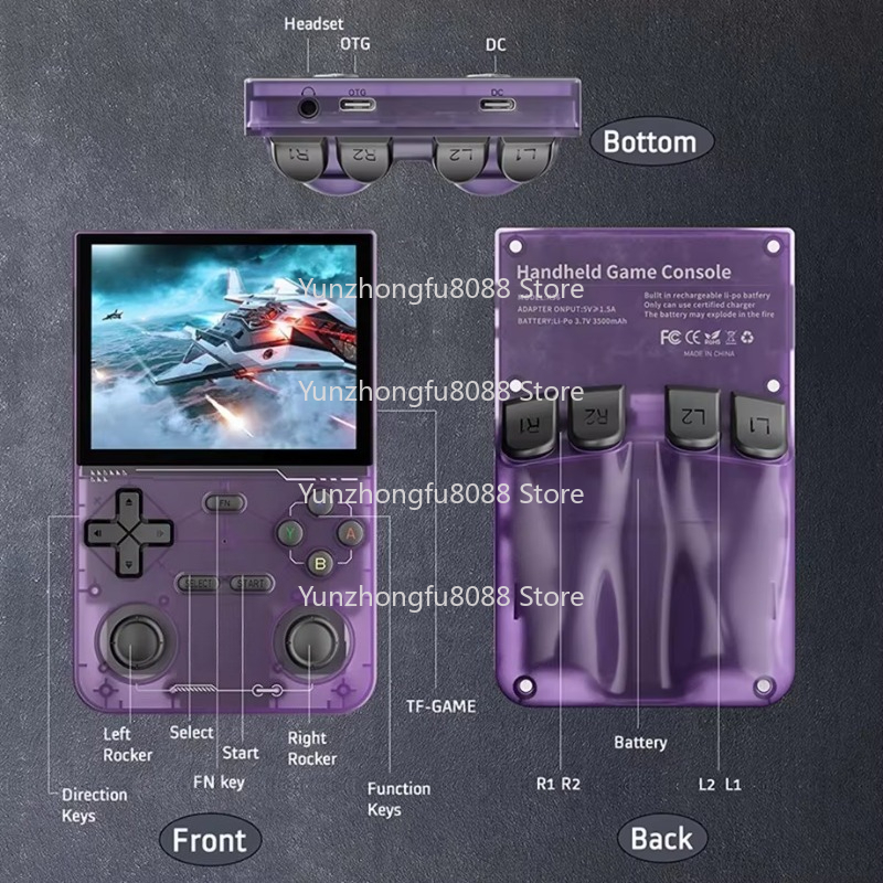 เครื่องเล่นเกมพกพา L K36 หน้าจ - Retro Handheld Game Console R36S บทวิจารณ์และราคา
