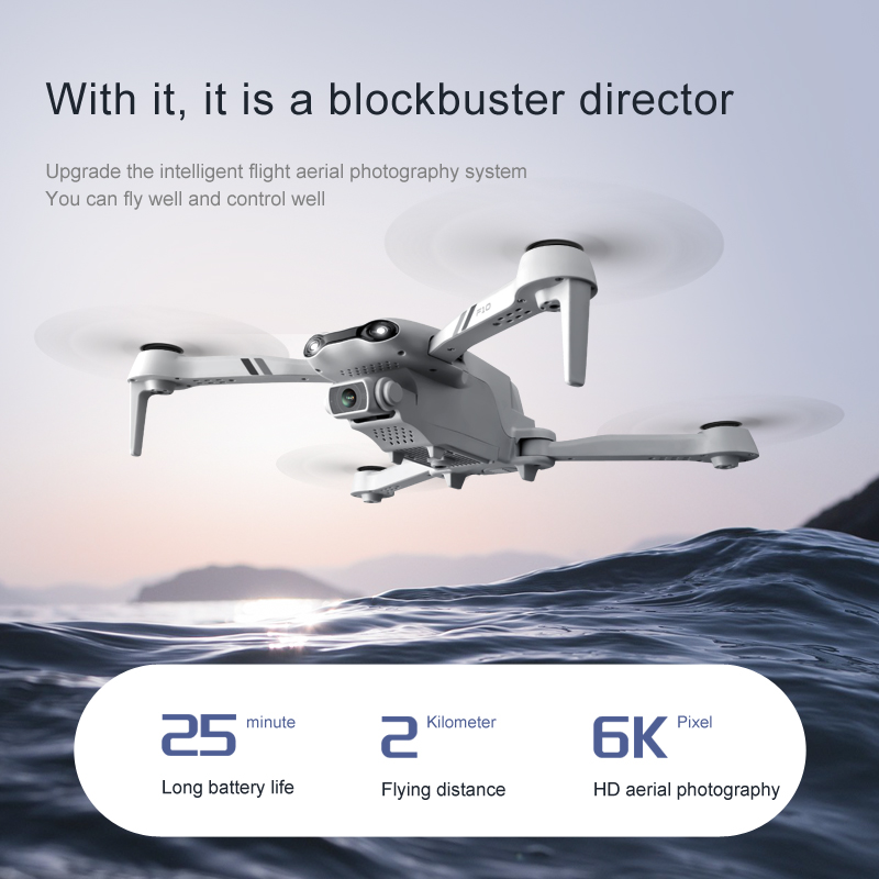 F10เฮลิคอปเตอร์ของเล่นของขวัญ  - Fpv Brushless Rc Drone 4K บทวิจารณ์และราคา
