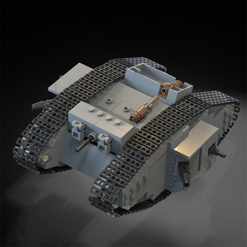 MOC WW1 เยอรมนีทหาร A7V Combat - Lego Compatible Military Tank บทวิจารณ์และราคา